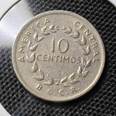 KK钱币收藏小铺  第417期 2月预留时间 周末发货 1969哥斯达黎加10分