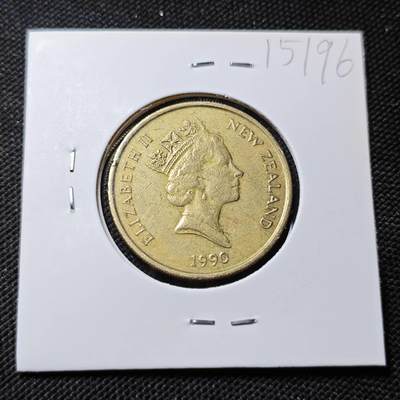 KK钱币收藏小铺  第415期 2月预留时间 周末发货 1990新西兰2元 
