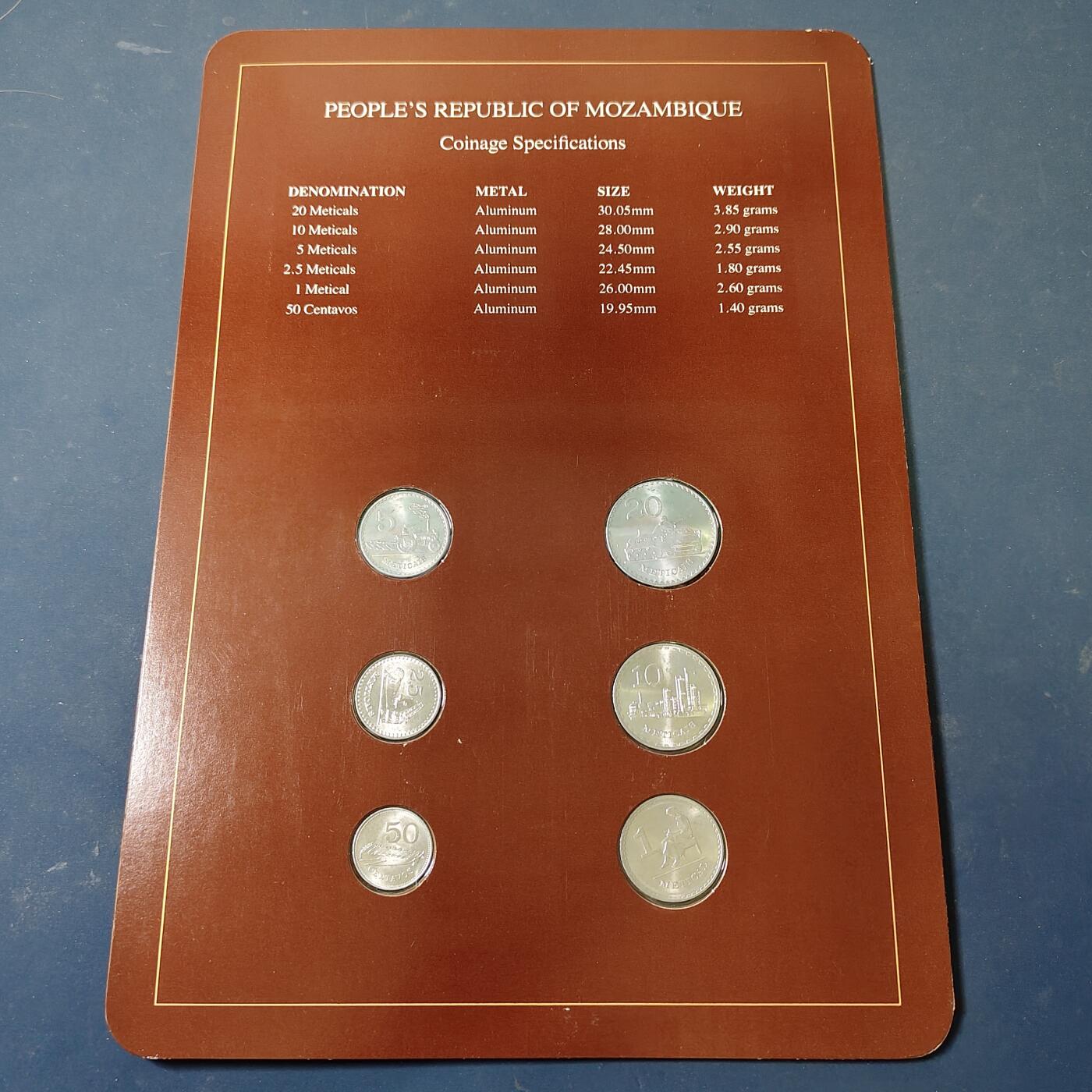 【全场包邮】纯粹捡漏拍517场 【富兰克林·世界各国硬币系列邮币卡】莫桑比克共和国