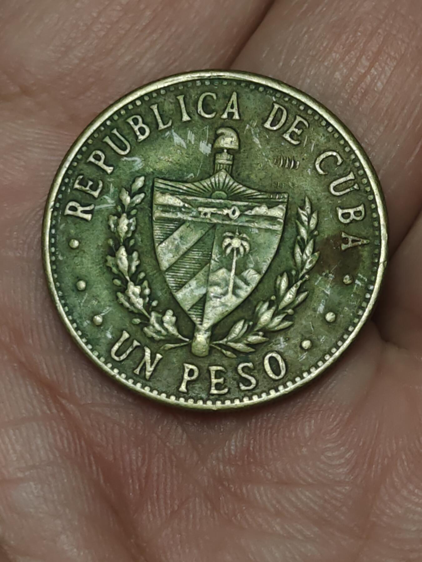 2026年第三十九场(总第二百零八场）外国好品散币场(免佣金) 古巴🇨🇺1988年1比索(1983–1989年版，黄铜材质)