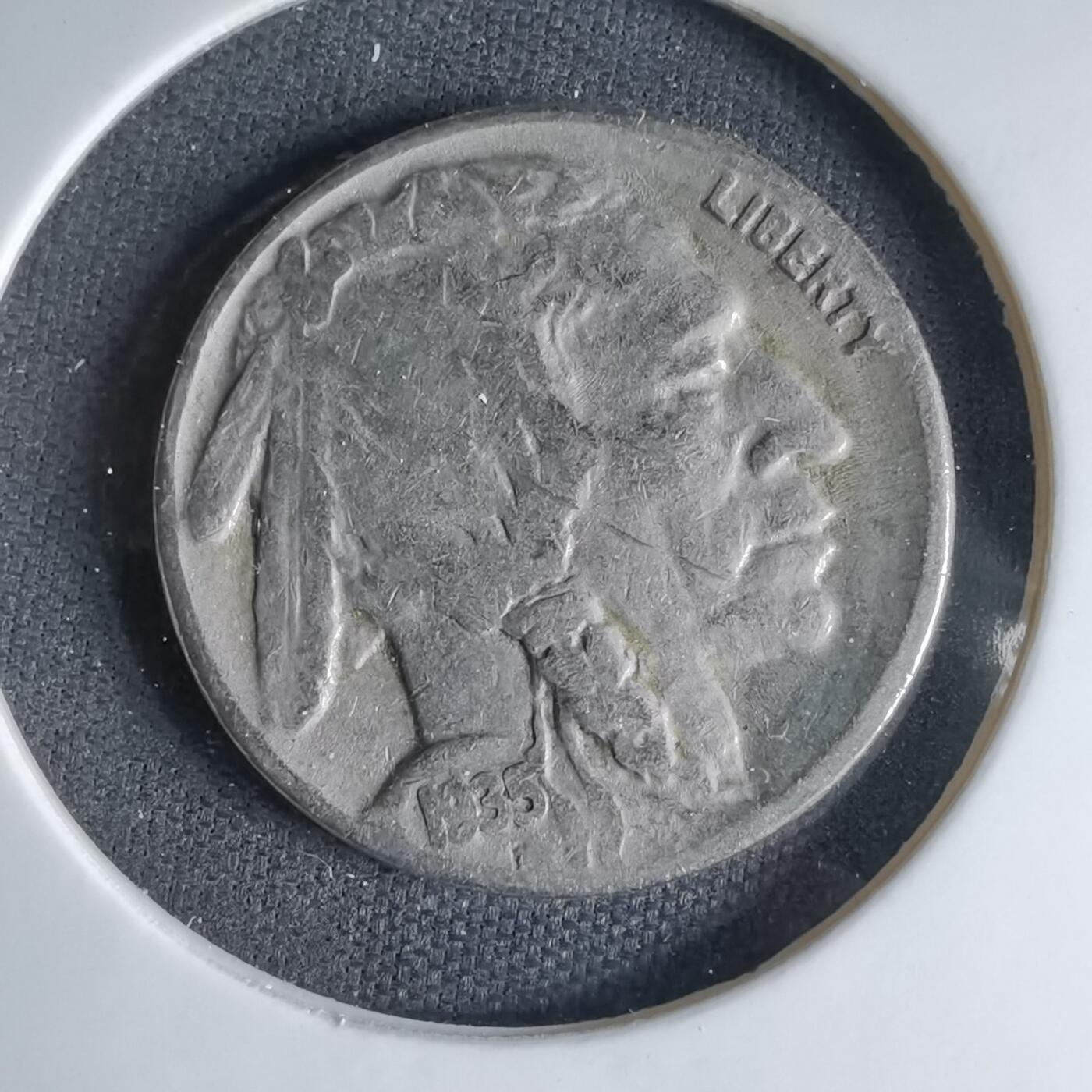 沼泽如烟--第1041场 美国1935年野牛五分