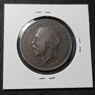 KK钱币收藏小铺  第415期 2月预留时间 周末发货 1919英国1便士 