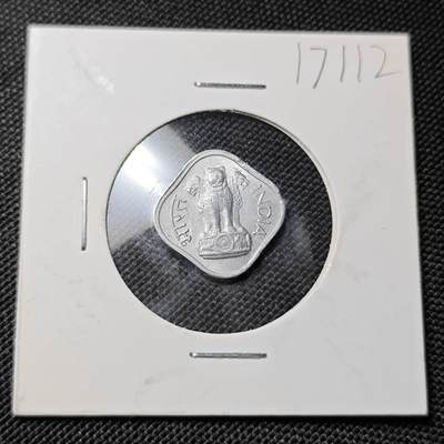 KK钱币收藏小铺  第417期 2月预留时间 周末发货 1968印度1派沙 