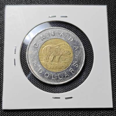 KK钱币收藏小铺  第417期 2月预留时间 周末发货 1996加拿大2元 