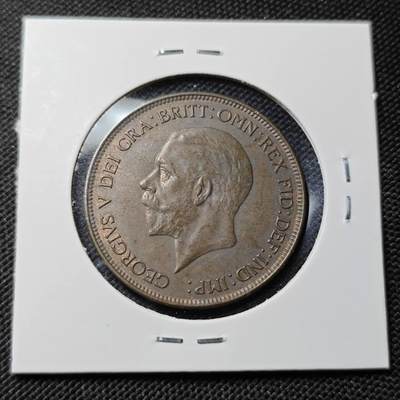 KK钱币收藏小铺  第415期 2月预留时间 周末发货 1920英国1便士 底板干净