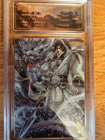 阳大大卡牌拍卖第107期（持续收拍品，周五晚上九点截拍，进群福利早知道） - 【亲签卡】墨婉文化 棒打渊羊 三国系列 赵云 限编016/020