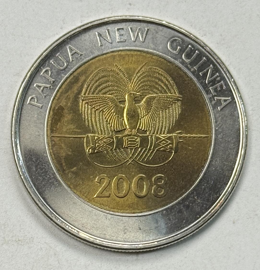 S&S Numismatic世界钱币-拍卖 第125期  巴布亚新几内亚2008年 独立35周年 2基那双色纪念币