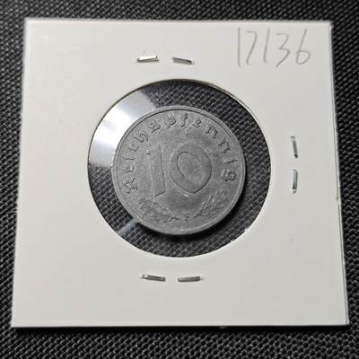 KK钱币收藏小铺  第417期 2月预留时间 周末发货 1940 德国10芬尼