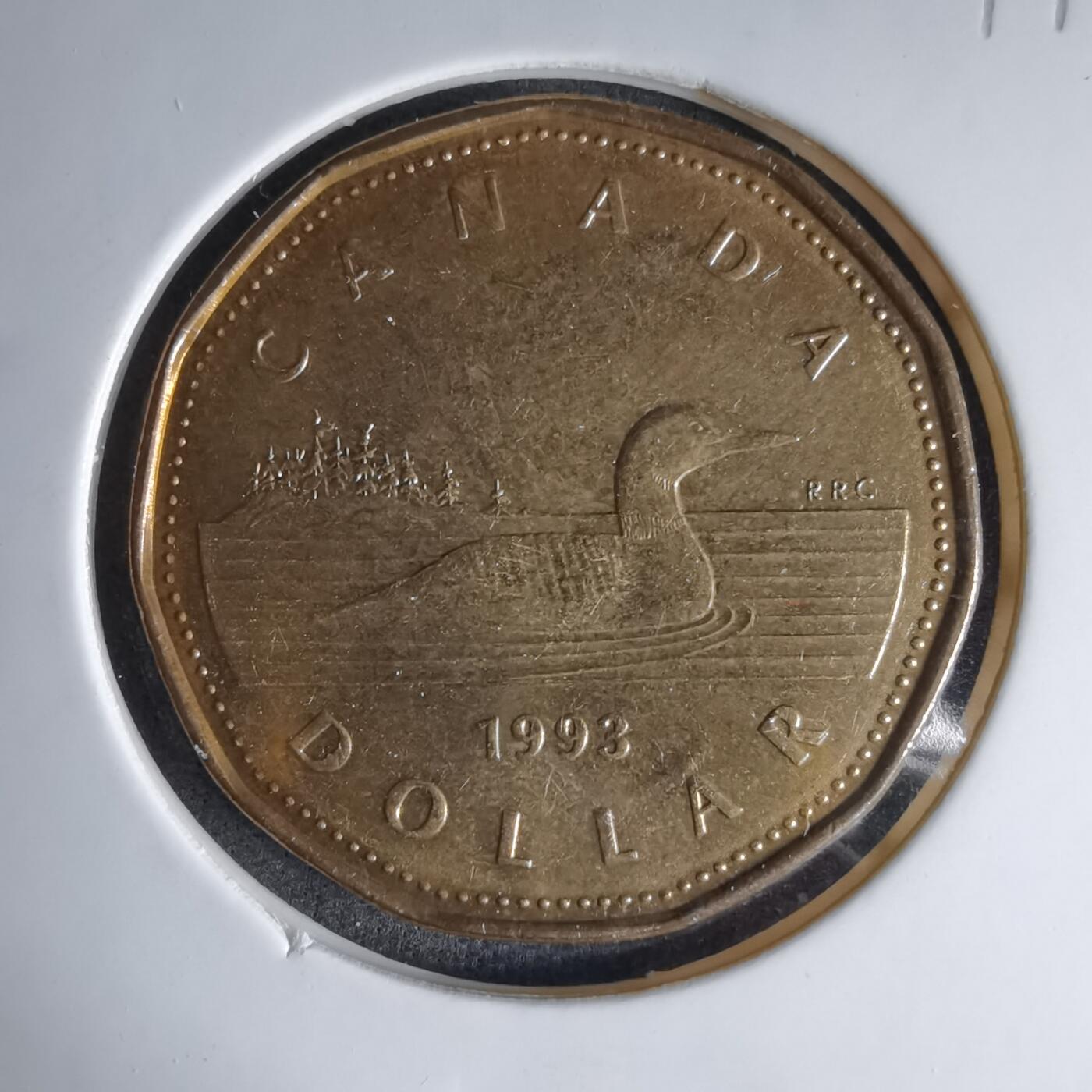 沼泽如烟--第1041场 加拿大1993年一元