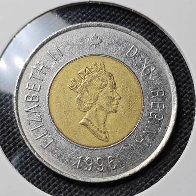 KK钱币收藏小铺  第417期 2月预留时间 周末发货 1996加拿大2元 