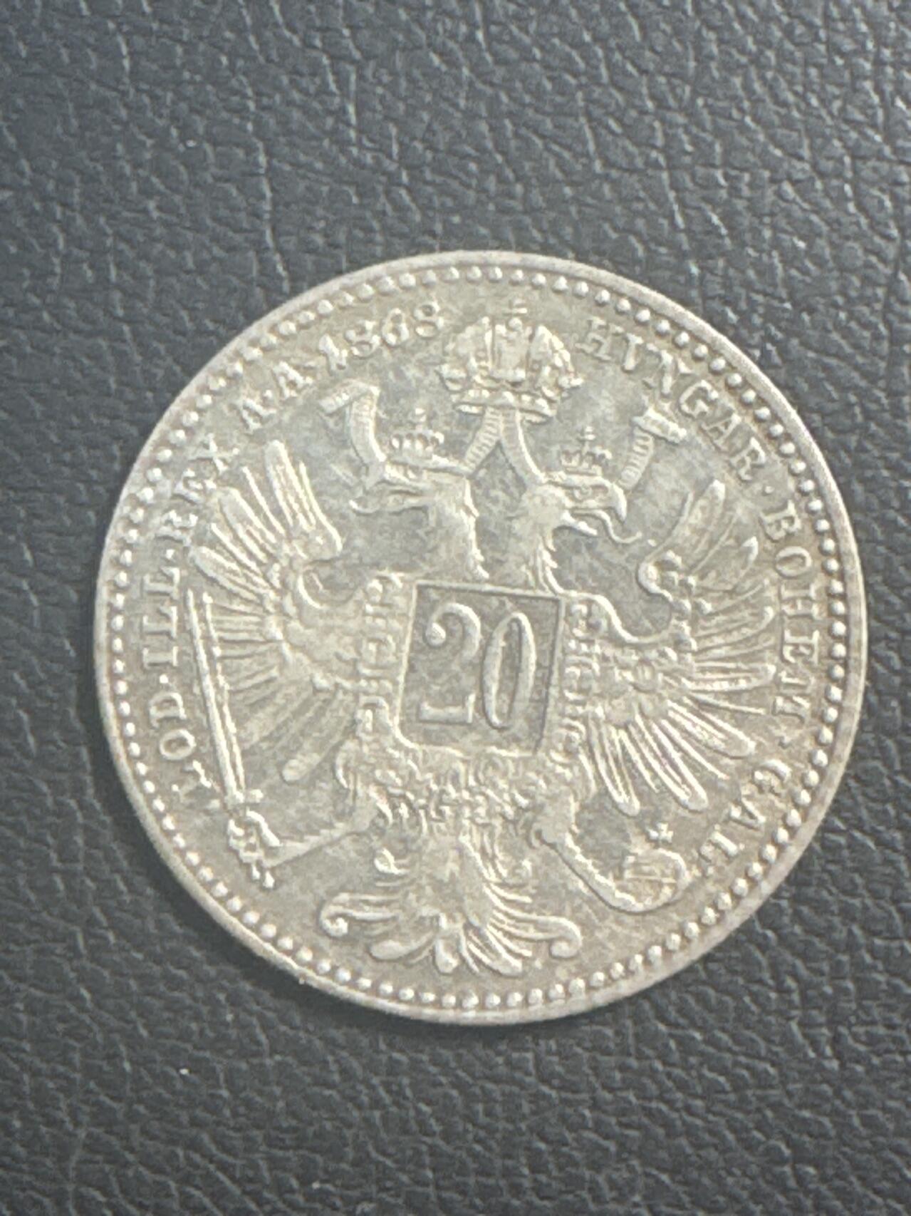 ❤️【币观天下】❤️ 第347期钱币拍卖场- 2026.4.3周五晚上6点半场 长期征集拍品  奥匈帝国1868年20分银币