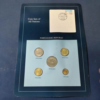 【全场包邮】纯粹捡漏拍517场 - 【富兰克林·世界各国硬币系列邮币卡】葡萄牙共和国