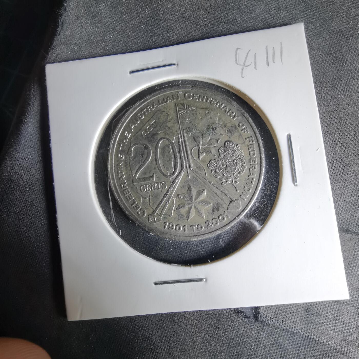 沼泽如烟--第1041场 澳大利亚2001年20分纪念币