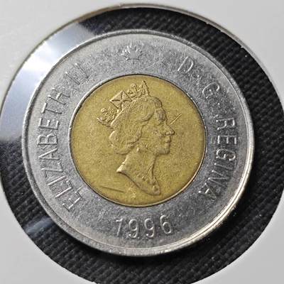 KK钱币收藏小铺  第415期 2月预留时间 周末发货 1996加拿大2元 