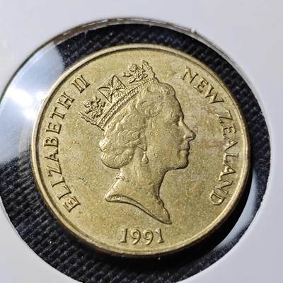 KK钱币收藏小铺  第417期 2月预留时间 周末发货 1991新西兰1元 