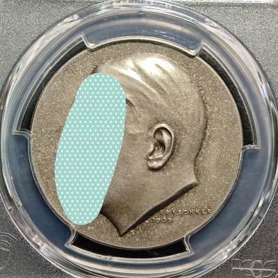 【德藏】世界币章拍卖第170期（拍品征集中~欢迎藏友联系） 1939年 德国民族社会主义工人党党首50大寿纪念银章 磨砂质感 PCGS SP64 （原图请查询PCGS评级官网）