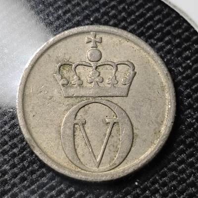 KK钱币收藏小铺  第417期 2月预留时间 周末发货 1967挪威10欧尔 