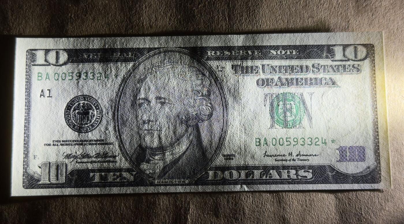 【礼羽收藏】🌏世界钱币拍卖第131期 99年黑白大头10美元补号两张全新UNC品相