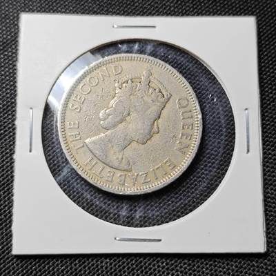 KK钱币收藏小铺  第417期 2月预留时间 周末发货 1956英属毛里求斯1卢比