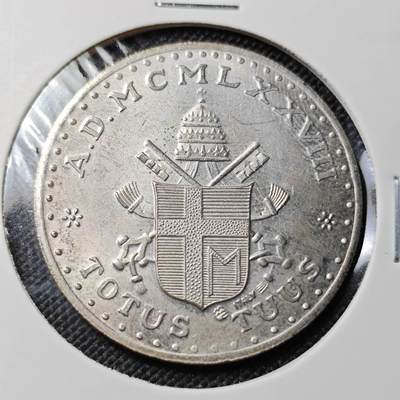 KK钱币收藏小铺  第417期 2月预留时间 周末发货 梵蒂冈教皇纪念章 镀银章