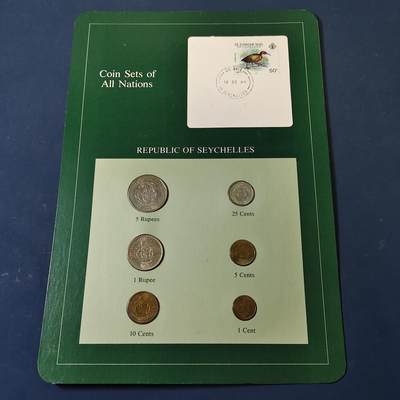 【全场包邮】纯粹捡漏拍517场 - 【富兰克林·世界各国硬币系列邮币卡】塞舌尔共和国