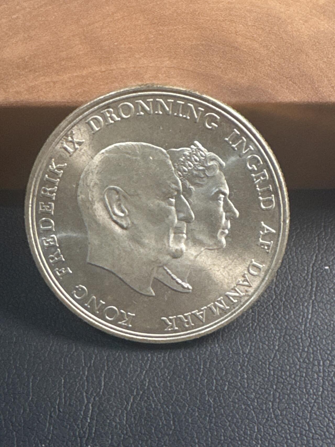 ❤️【币观天下】❤️ 第347期钱币拍卖场- 2026.4.3周五晚上6点半场 长期征集拍品  丹麦1960年5克朗银币