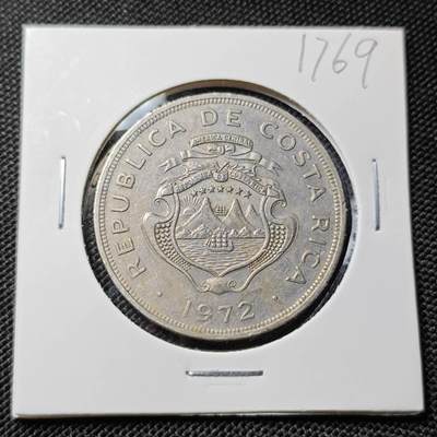 KK钱币收藏小铺  第417期 2月预留时间 周末发货 1972哥斯达黎加2科朗 