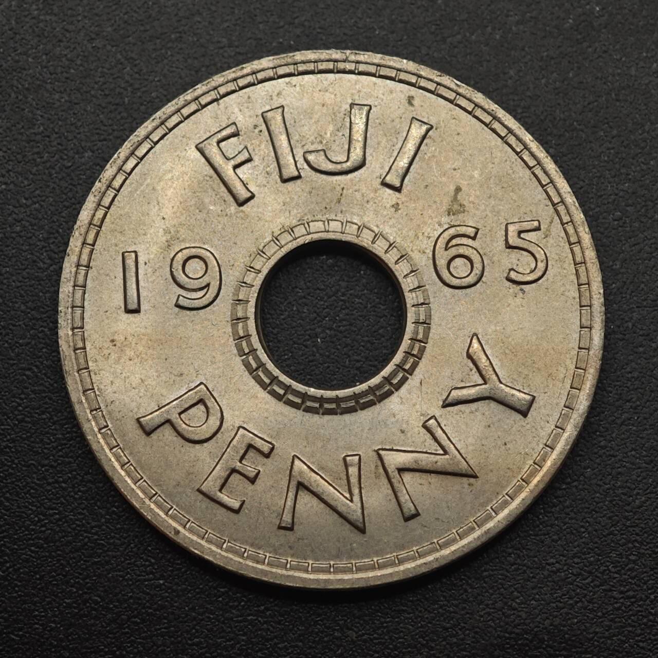 【淘币小摊】实时拍第八百八十七拍   散币场    每周一统一发货 斐济1965年一便士