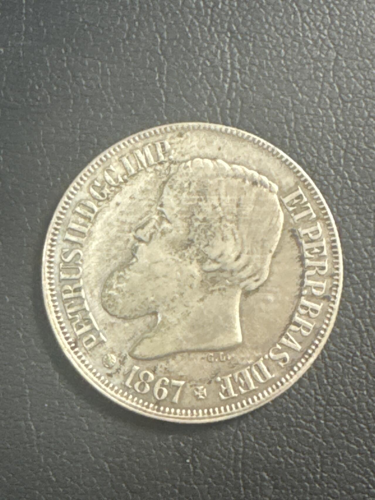 ❤️【币观天下】❤️ 第347期钱币拍卖场- 2026.4.3周五晚上6点半场 长期征集拍品  巴西1867年500瑞尔银币