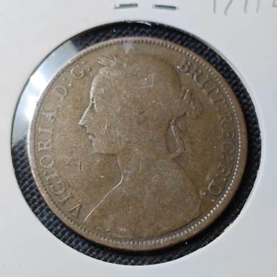 KK钱币收藏小铺  第417期 2月预留时间 周末发货 1985英国1便士 