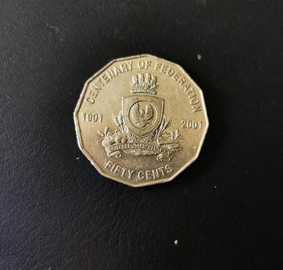 零零发外国硬币拍卖 无佣金 - 澳大利亚纪念币联邦百年南澳大利亚州