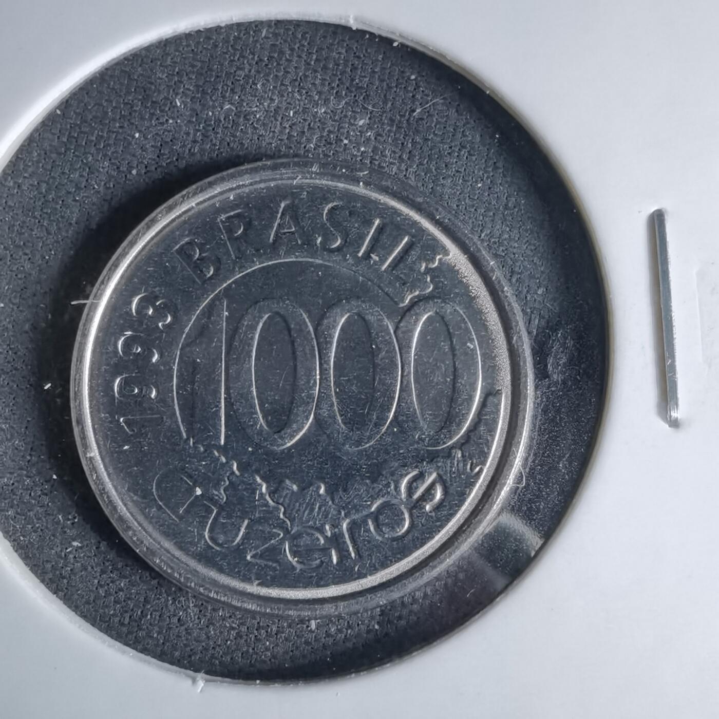 沼泽如烟--第1041场 巴西1993年1000克鲁塞罗