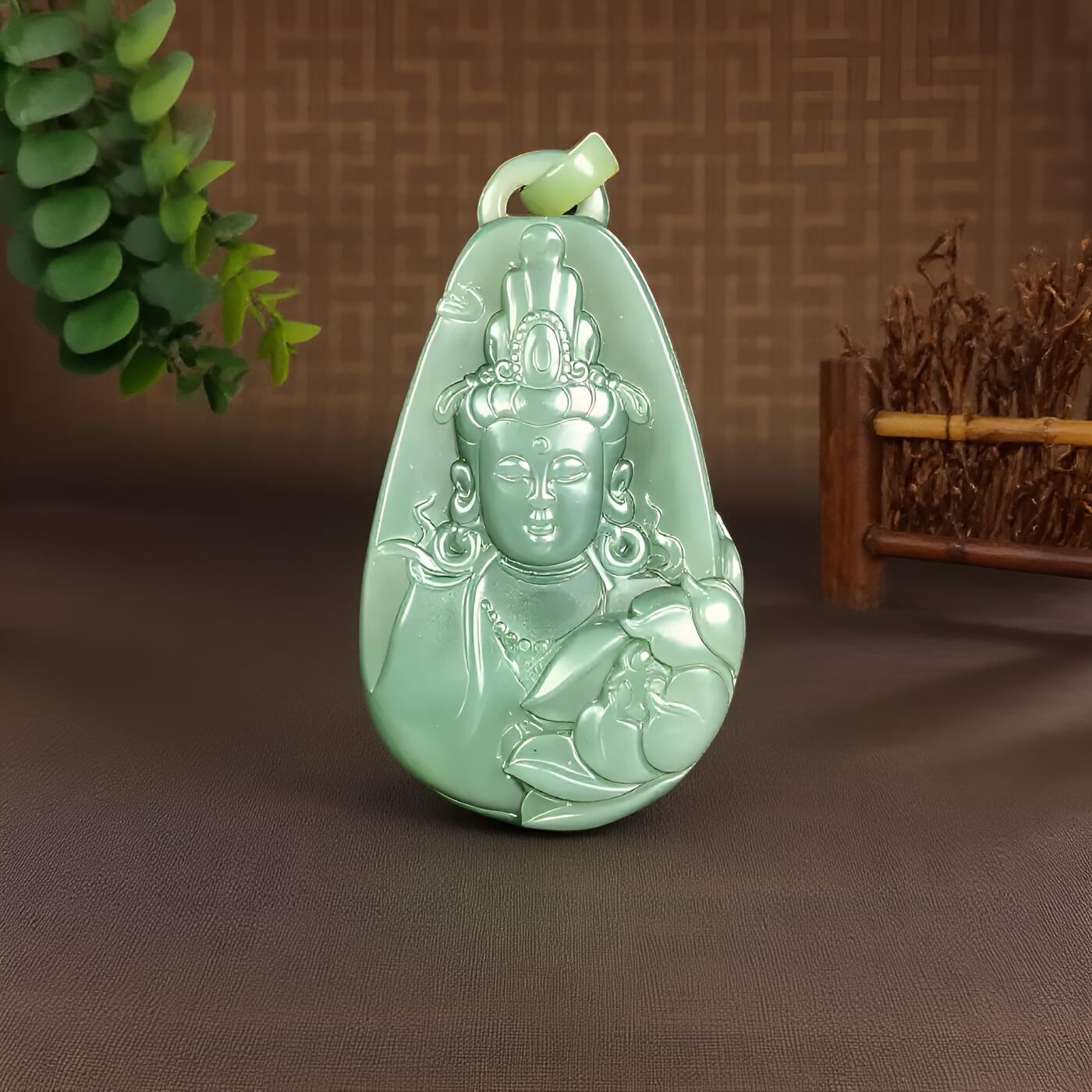 碧月说宝 君子怀瑾·当代和田玉清风专场（七） 和田玉碧玉观音