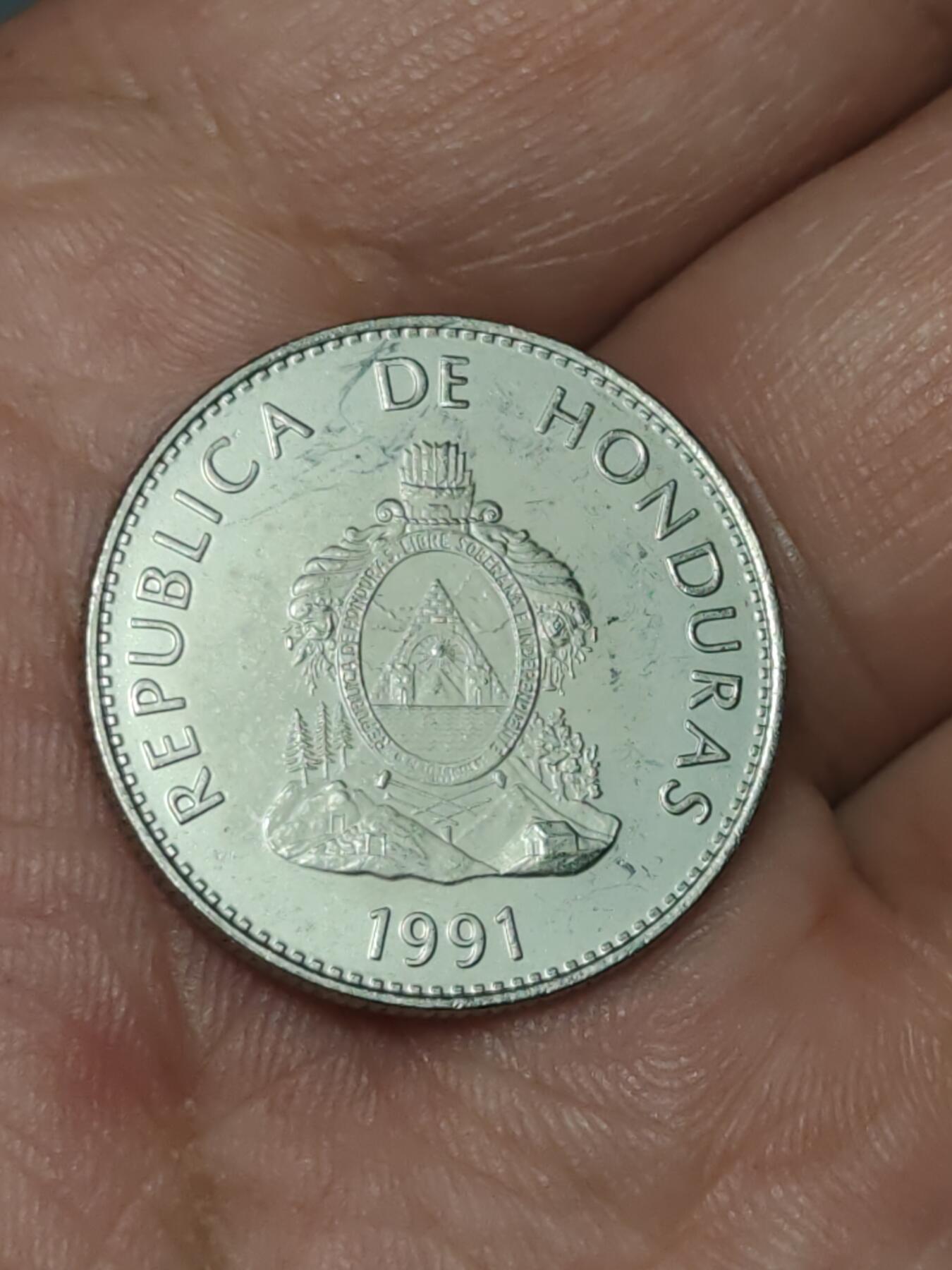 2026年第三十九场(总第二百零八场）外国好品散币场(免佣金) 洪都拉斯🇭🇳1991年50分(1931–至今第四版，有磁版)