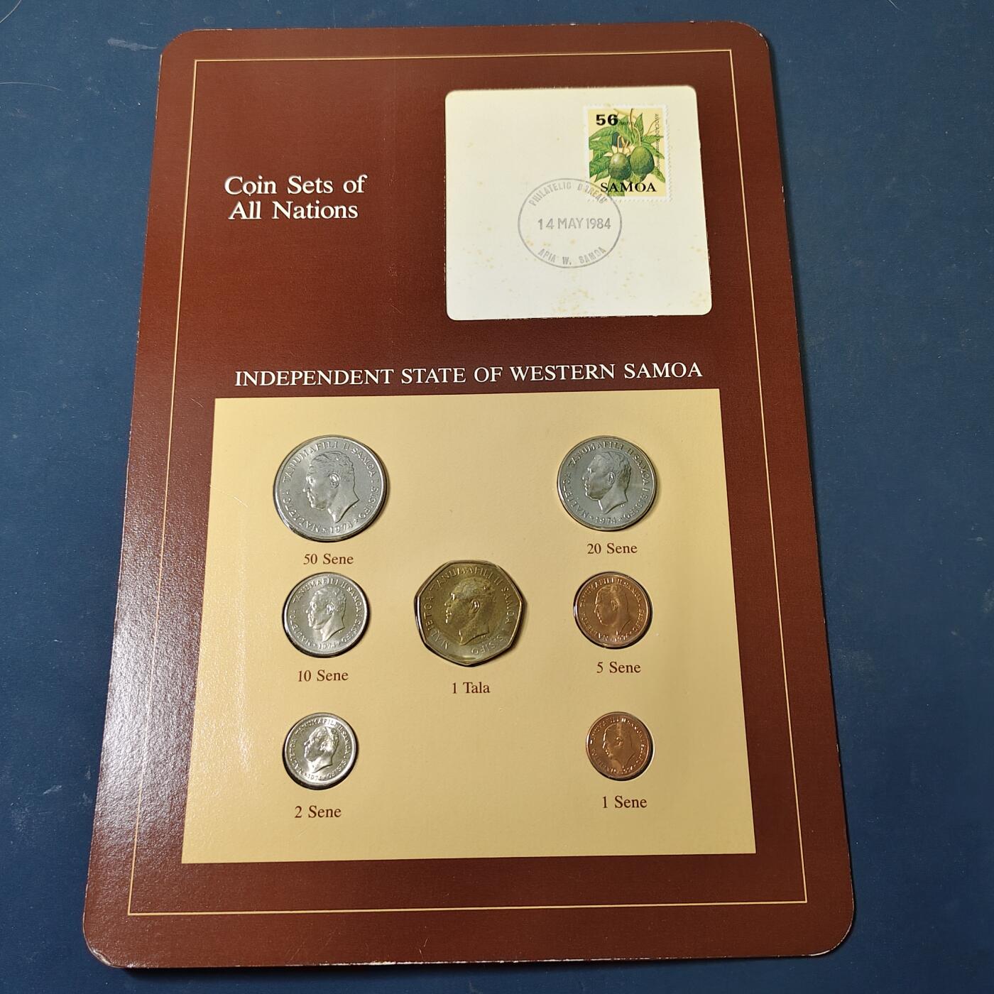 【全场包邮】纯粹捡漏拍517场 【富兰克林·世界各国硬币系列邮币卡】西萨摩亚独立国