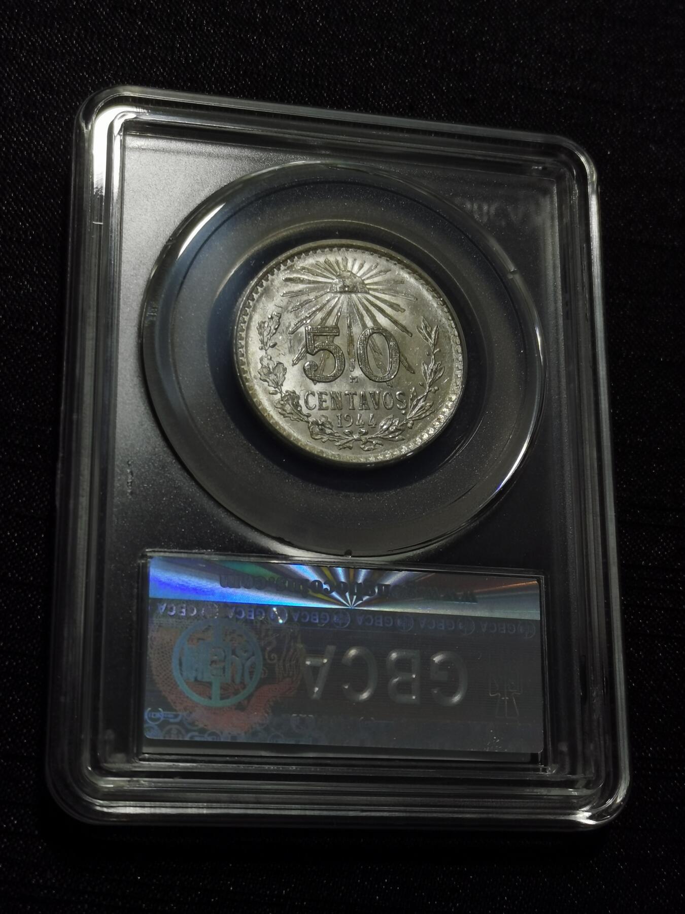 天下钱庄专场欢迎参拍 墨西哥小鹰50分银币