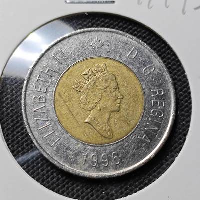 KK钱币收藏小铺  第417期 2月预留时间 周末发货 1996加拿大2元 