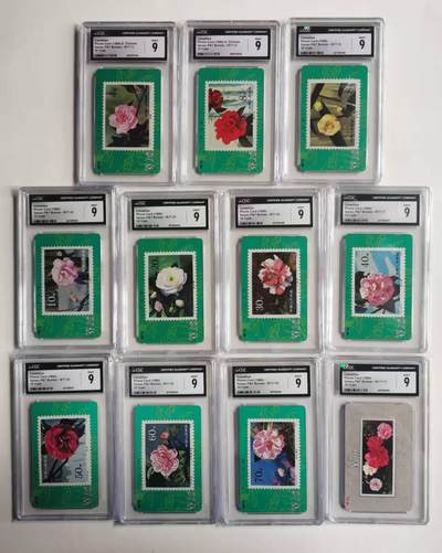 公藏评级第132期评级卡拍卖 - 甘肃田村卡（山茶花）11全CGC评级9分。