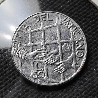 KK钱币收藏小铺  第415期 2月预留时间 周末发货 没蒂冈50里拉 