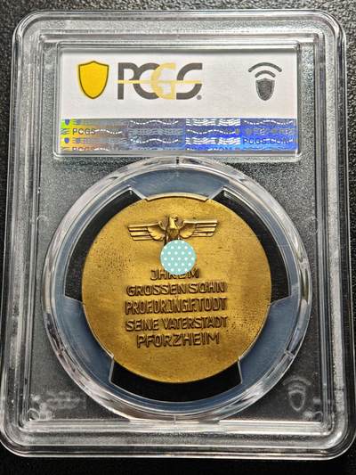 【德藏】世界币章拍卖第170期（拍品征集中~欢迎藏友联系） 1939年 德国民族社会主义工人党进攻挪威纪念铜章 PCGS MS62 少见品种 亚军分 仅1枚更高（原图请查询PCGS评级官网）