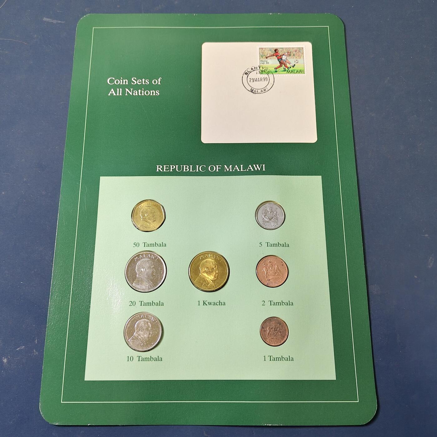 【全场包邮】纯粹捡漏拍517场 【富兰克林·世界各国硬币系列邮币卡】马拉维共和国