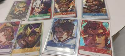 秋原瞳的小店第四十期——青梅时节雨纷纷，牧童遥指杏花村 - 卡游三国大头卡一套8张齐，包括大头关羽