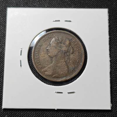 KK钱币收藏小铺  第415期 2月预留时间 周末发货 1887英国半便士 