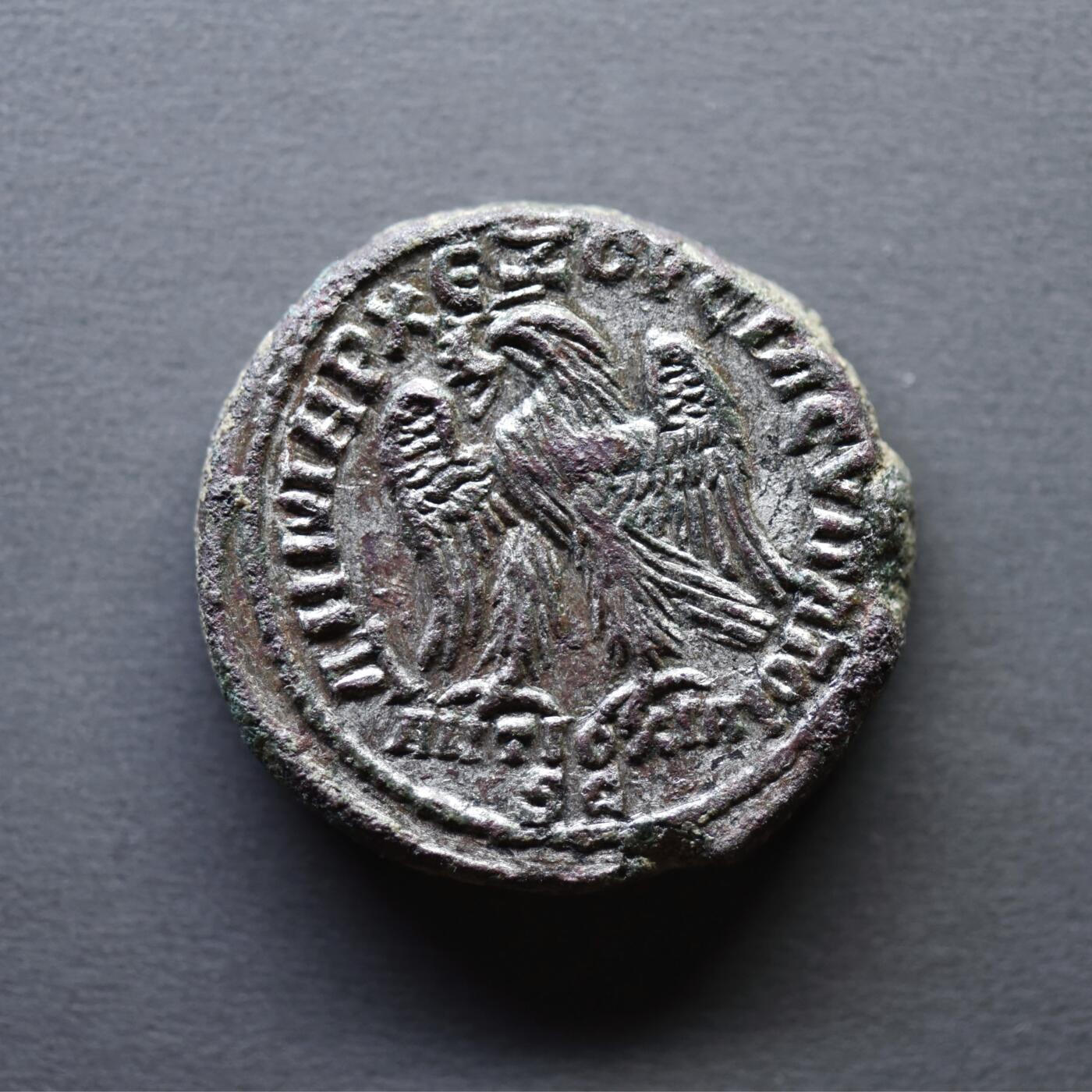 【良泉】4月16日【西方古代打制币】拍卖108件 公元248-249年【古罗马】叙利亚行省，菲利普二世，面左版，四德拉克马，12.54克