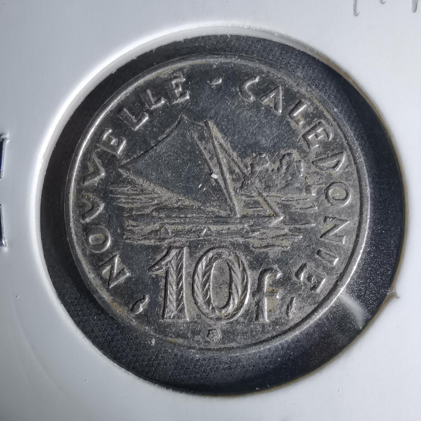 沼泽如烟--第1041场 法属新喀里多尼亚1989年10法郎