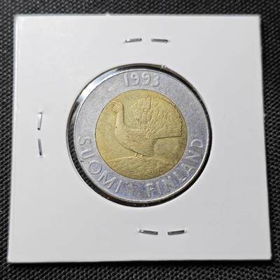 KK钱币收藏小铺  第417期 2月预留时间 周末发货 1993芬兰10马克