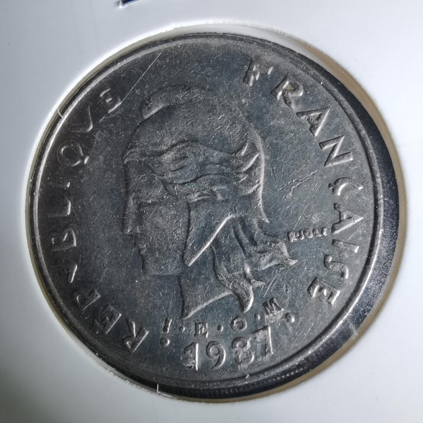 沼泽如烟--第1041场 法属新喀里多尼亚1987年50法郎