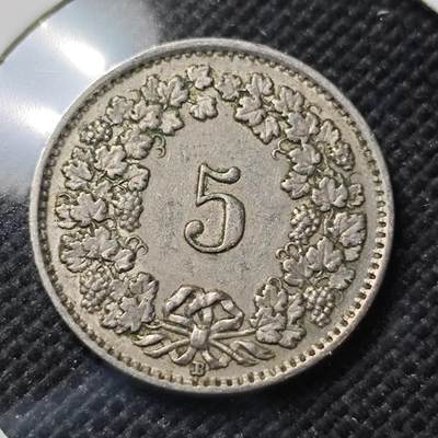 KK钱币收藏小铺  第415期 2月预留时间 周末发货 1942瑞士5分