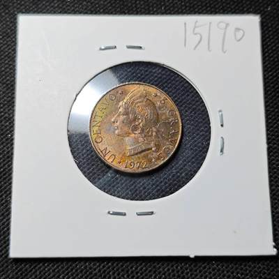 KK钱币收藏小铺  第415期 2月预留时间 周末发货 1972多米尼加1分