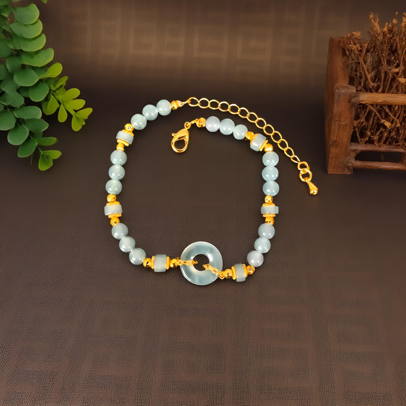 碧月说宝 君子怀瑾·当代和田玉清风专场（七） s925冰种翡翠手链